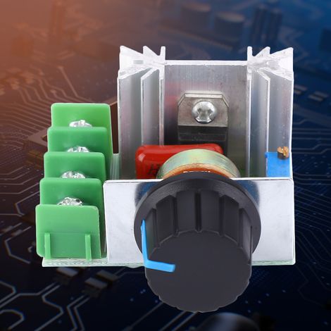 2 Modules Variateur Vitesse Moteur PWM Réglable Gradateur Régulateur Tension AC 2000W (1/5)