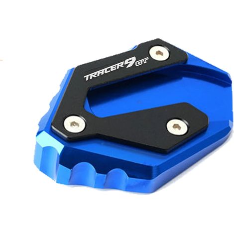 (Bleu) Accessoires TRACER 9 GT : Béquille latérale CNC pour moto, extension et support compatibles avec Yamaha TRACER 9GT 2021 et 2022 maxpower (1/4)