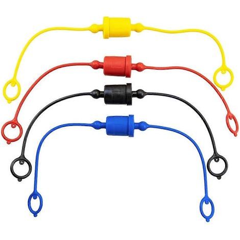 4 jeux de capuchons anti-poussière mâles et femelles pour raccords rapides hydrauliques. capuchons/bouchons anti-poussière en caoutchouc (1/5)