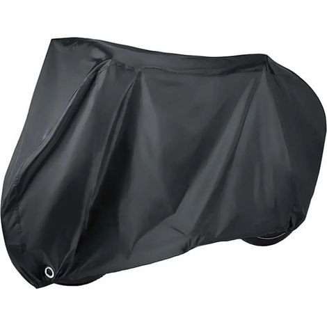 Housse de vélo, 200 x 110 x 75 cm, garage à vélo avec œillets de verrouillage, tissu Oxford de haute qualité, protection imperméable contre la poussière, la pluie, la neige et les UV. (1/4)