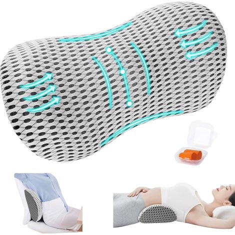 Orthopedic Lumbar Cushion, Ergonomic Memory Foam Lumbar Support - Removable and Washable - Lumbar Support Cushion for Car, Office, Bed, Sofa (1/5)