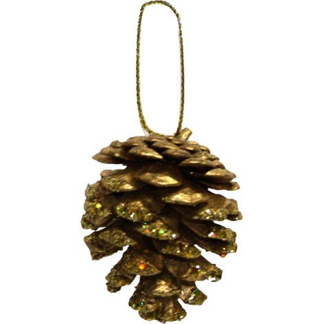Pigne decorative da 4 cm per decorazione natalizia set da 10 (1/4)
