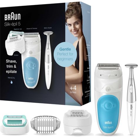 Braun Silk-épil 5 Wet&Dry blanco turquesa depiladora