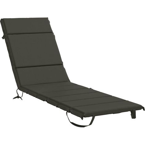 Coussin de transat GEMERT 100 % polyester Anthracite vidaXL (1/5)