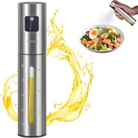 Flacon pulvérisateur pression acier inoxydable 304 – Couleur argent – Durable et résistant
