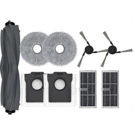 Accessoires et pièces détachées pour aspirateur robot X40 Ultra / X40 Pro Ultra : brosse principale, serpillière, filtre HEPA, sac à poussière. (1/5)