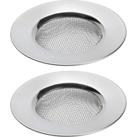 Lot de 2 filtres de drainage en acier inoxydable – 3 pouces de diamètre – Conception universelle pour éviers et douches – Antirouille et anticorrosion (1/5)