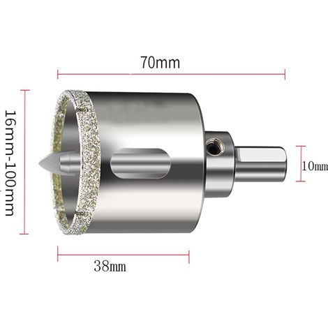 Foret diamant pour carrelage - 35 mm - Scie cloche avec foret de centrage pour carrelage, verre, porcelaine, céramique, marbre (1/5)