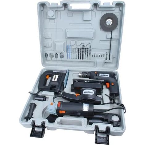 Kit outillage Brüder Mannesmann 12555 600 W percussion 500 W scie