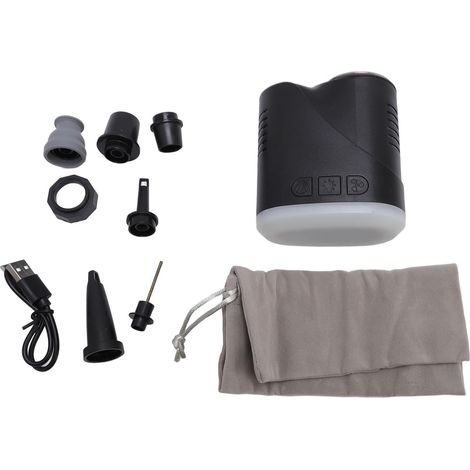 Pompe à ballon électrique, sans fil et portable, gonflage rapide pour ballons de sport, matelas gonflables, basket-ball, football, volley-ball avec buses universelles (1/5)