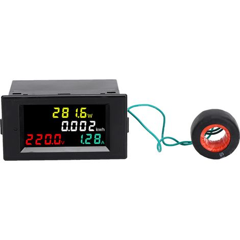 Hochpräziser LED-Energiemonitor für Wechselstrom, Multifunktions-Spannungs- und Strommessgerät für 220 V Wechselstrom. (1/5)