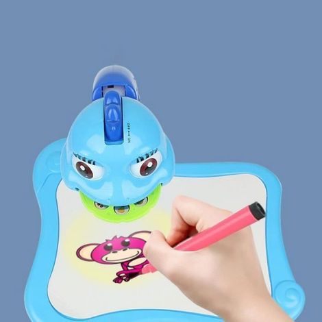 Table de Dessin - Projecteur LED Intégré - Tableau de Peinture Réversible - Bureau Artistique pour Enfants - 1 Pièce (1/4)