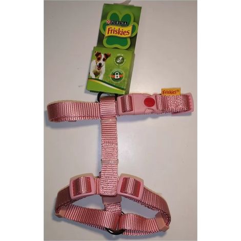 Harnais en nylon Rose pour chien - Taille XS-S - Friskies Purina