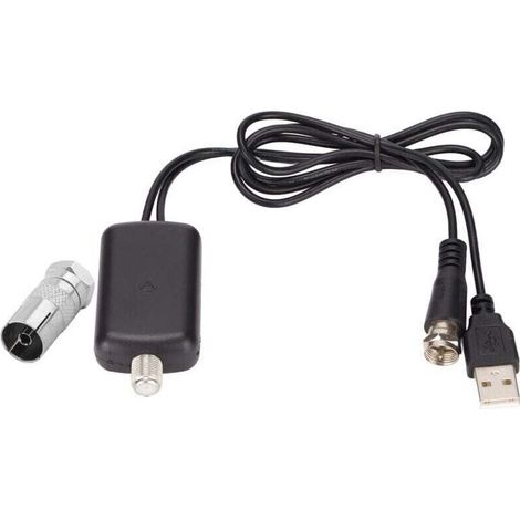 Amplificateur Antenne TV,Amplificateur De Signal Intrieur 12 Volts pour Cam-Car Qualit 12 Volts Intrieur 4K Numrique Terrestre 25 DB HD Antenne TV Amplificateur De Signal Intrieur Amplificateu