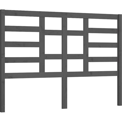 Maison Exclusive - Cabecero de cama madera maciza de pino gris 14 (1/5)