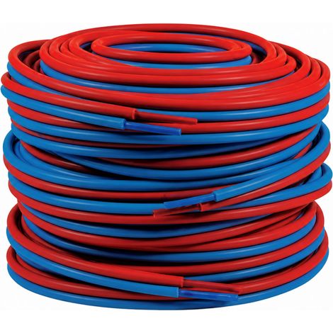 Tubo PER preaislado doble rojo/azul Ø12 - Corona de 100m
