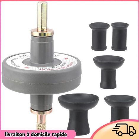 Outil de rodage de soupape - DILWE - Kit de fixation - Acier au carbone - Noir - 6 pièces (1/4)