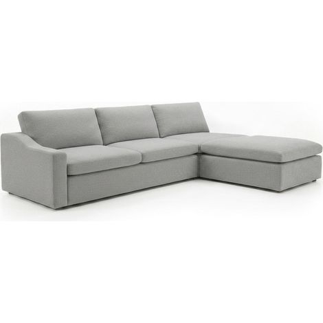 Mega Sofa Modular Lindo + Puff 286cm, Gris (1/4)