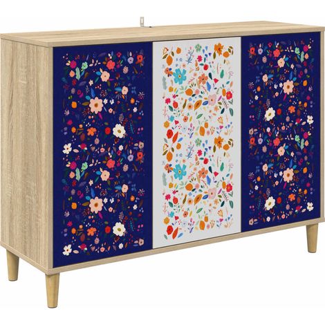 Credenza MAINZ Sonoma 102 x 33 x 75 cm Legno ingegnerizzato
