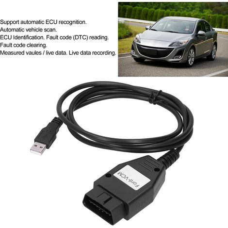 Câble USB d'interface OBD Ford VCM FOCOM pour la réparation et l'entretien automobile (1/5)