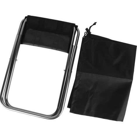 Tabouret Pliant Mini Portable en Alliage d'Aluminium pour Pêche Camping Pique-nique (Argent, M) (1/5)