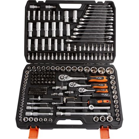 Coffret d'outils 1/4"-3/8"-1/2" (216pcs) - Ce produit de marque CLAS est neuf. (1/2)