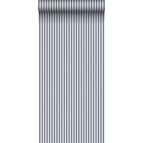 papier peint à rayures bleu foncé et gris - Sanders & Sanders (1/4)