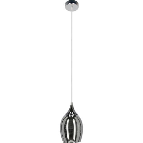 Suspension Candellux Marina verre chromé Ø14 E27 125cm (1/5)