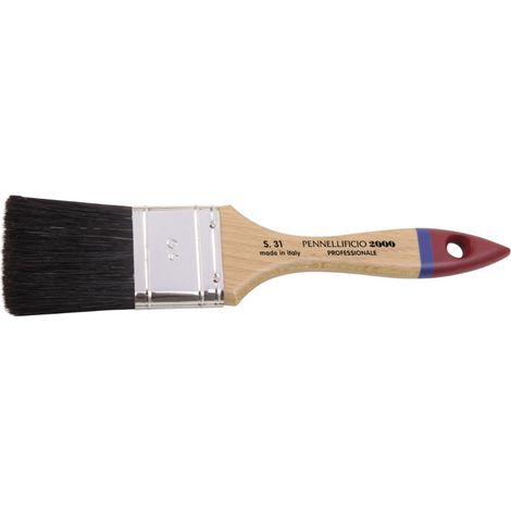 Pennellessa manico legno ghiera setola nera 40 - pennellificio 2000 (1/2)