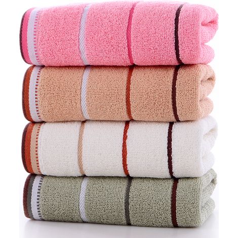 Ensemble de serviettes de bain 100 % coton peigné - Serviettes de spa super absorbantes et ultra douces en coton (1/5)