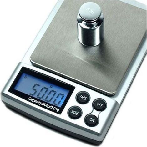 Mini balance de poche numérique de précision 2000 g/0,1 g, balance électronique pour bijoux, balance de cuisine et aliments, écran LCD-AquaForge