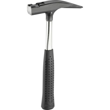 Martello di piombo 620M DIN 7239 testa-G.600g con calamita ruvida STA verniciato nero