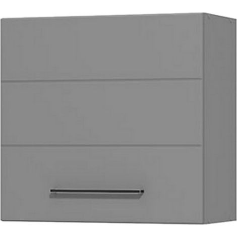 Despensa Cocina Moiola, Mueble Cocina un Cajón, un Estante, 2 Compartimentos, 60x30x57h cm Gris