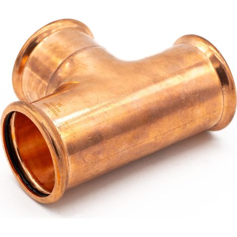 Copper Press Fit Equal Tee 54mm - WRAS & DVGW Approved