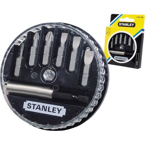 Destornillador Stanley 1-68-738 portabit magnético 7 piezas