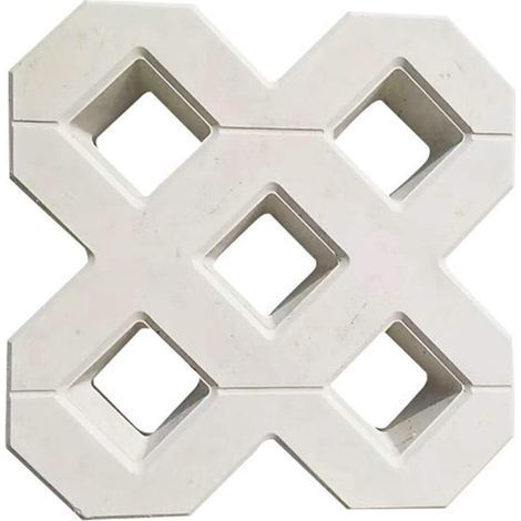 Moule A Pavé,Moule Pour Dalles En Beton Bricolage Square Garden Chemin béton plastique Brique de pavage Propylène Pavement Mold Walkway Jardin Bâtiments Accessoires Moule Beton (40X40CM) (1/5)