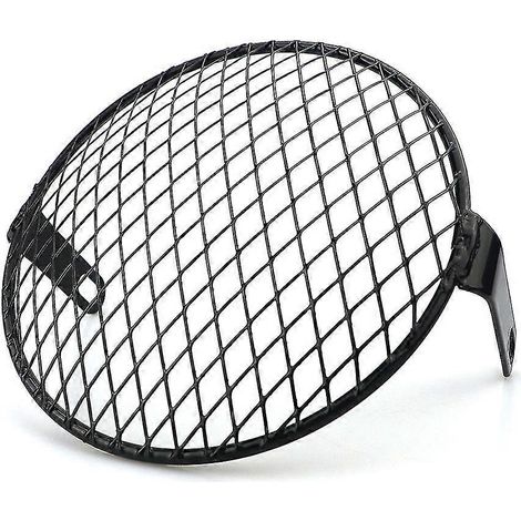 6-Zoll-Motorrad-Universal-Scheinwerferschutz im Vintage-Stil, Retro-Grill-Lichtabdeckung für Cafe Racer Harley Ducati Chopper Benelli – HC008