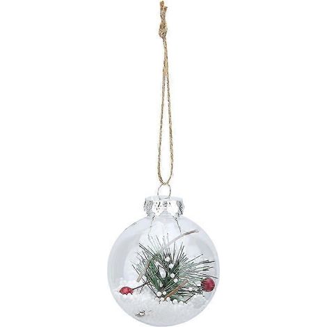 Boule de Noël transparente, décoration à suspendre pour sapin de Noël (1/5)