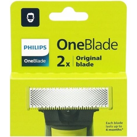 2er-Blisterpackung mit originalen Philips-Ersatzklingen für QP220, QP2520 und QP2620