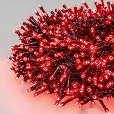 Guirlande lumineuse rouge Boa 20 mètres 1000 LED extérieur 8 modes 24V IP44 Lotti (1/3)