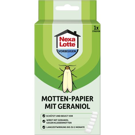 Nexa Lotte Motten-Papier mit Geraniol Motten-Papier