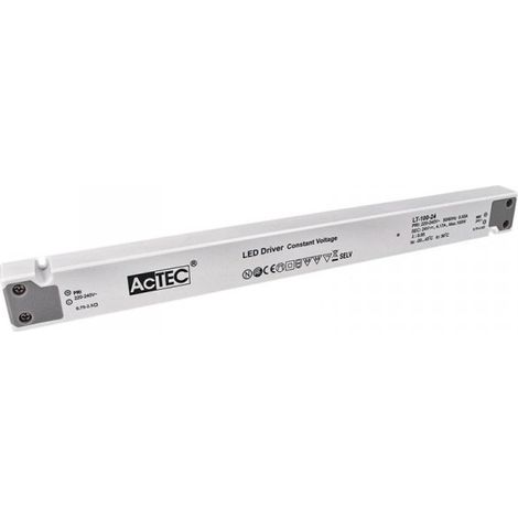 Alimentatore Ultra Slim Sottile 100W 24V LT-100-24 Trasformatore CV Per Striscia Led Profili Alluminio (1/3)