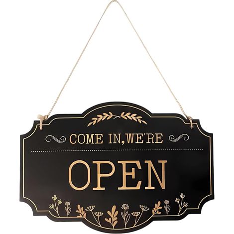 Panneau Ouvert Fermé En Bois De Style Vintage Enseigne de Commerce Ouvert et Fermé Pour Étudiants Adultes Intérieur Bureau Boutique Commercial Extérieur Magasin (1/5)