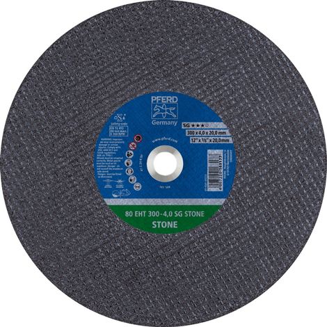 PFERD Trennscheibe Trennschleifer EHT 300x4,0x20mm SG STONE für Stein (80 m/s) (1/5)