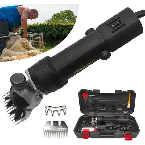 royaluxe -Tondeuse à Moutons Électrique 1000W, Tondeuse à Moutons avec 6 Vitesses Réglables, Tondeuse à Poils de Mouton Professionnelle Chèvre Animaux (Noir) (1/4)