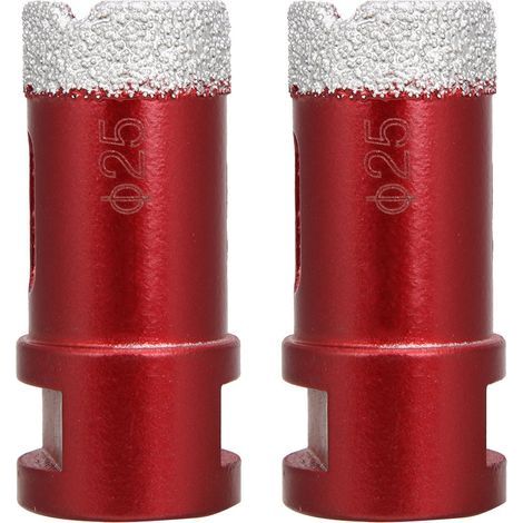 2 Pièces Forets Trépan Diamant Filetage Femelle M14 pour Meuleuse d'Angle, Accessoires Marbre 25mm (1/5)
