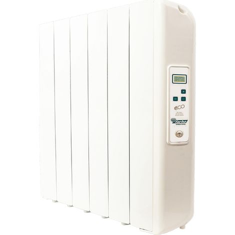 Radiateur électrique à inertie fluide 1000W  FARHO Eco Green Ultra 06 Eléments  Blanc  Programmable  Basse Consommation  Garantie 20 ans (1/5)