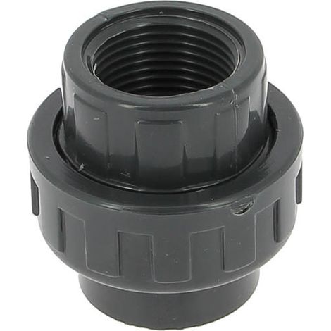 Raccord D'evacuation PVC - Femelle Femelle - Ø32 - Pression 16 Bar - Taraudage 1 Pouces (26x34) - Joint EPDM - Pour Installation Eau Froide (1/2)