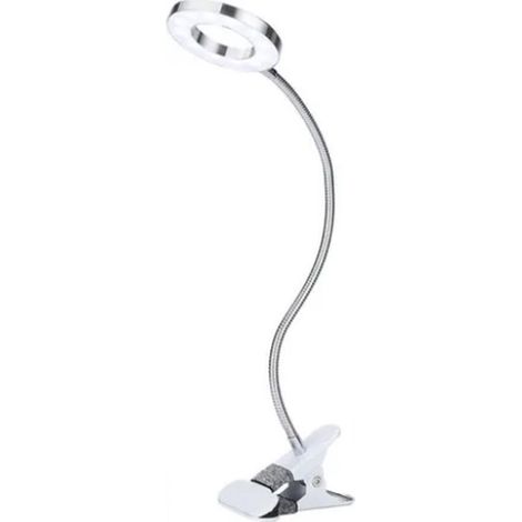 Jeffergarden Lampe à Clipser, 48 Lampes de Lecture à LED, Serrage Sr 5V 2A pour le Bureau (Argent)-DOU