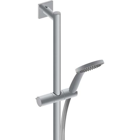 Keuco IXMO - Set de pommeau de douche, 3 jets, barre 855 mm et flexible, aluminium 59587170802 (1/2)